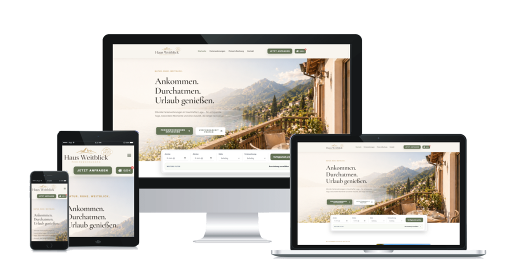 Ferienwohnung Website Vorschau – Webseite-Werk