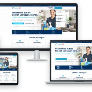 Geb&auml;udereinigung Website &ndash; Klar & Vertrauensw&uuml;rdig