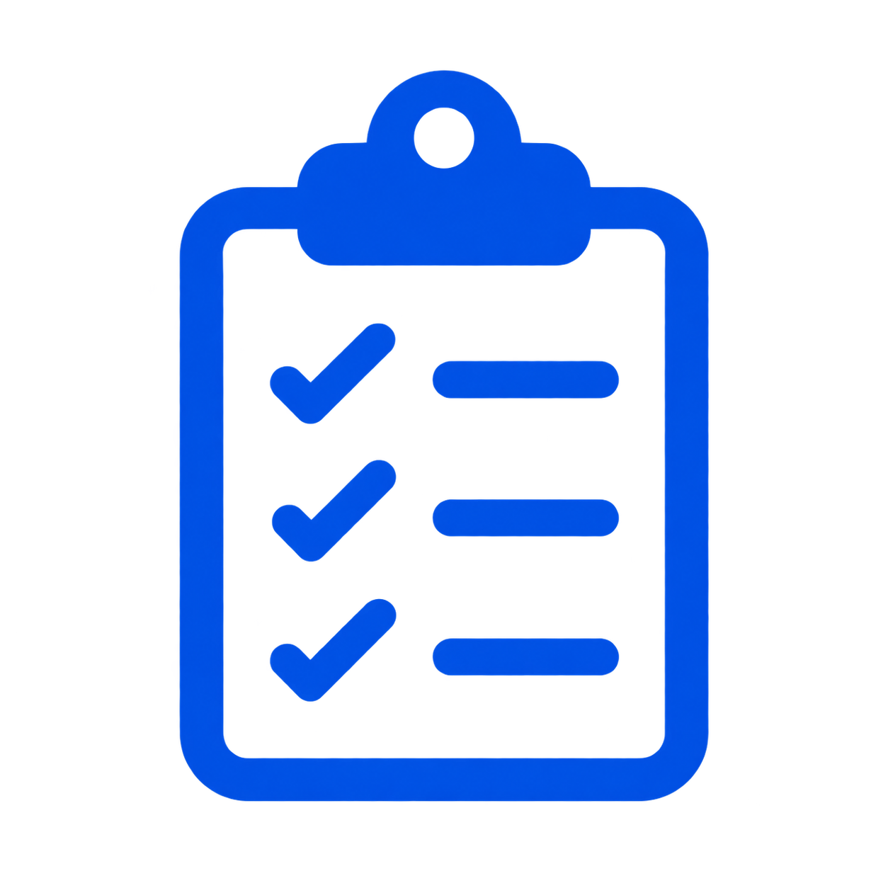 Checklisten-Symbol für Bedarf klären