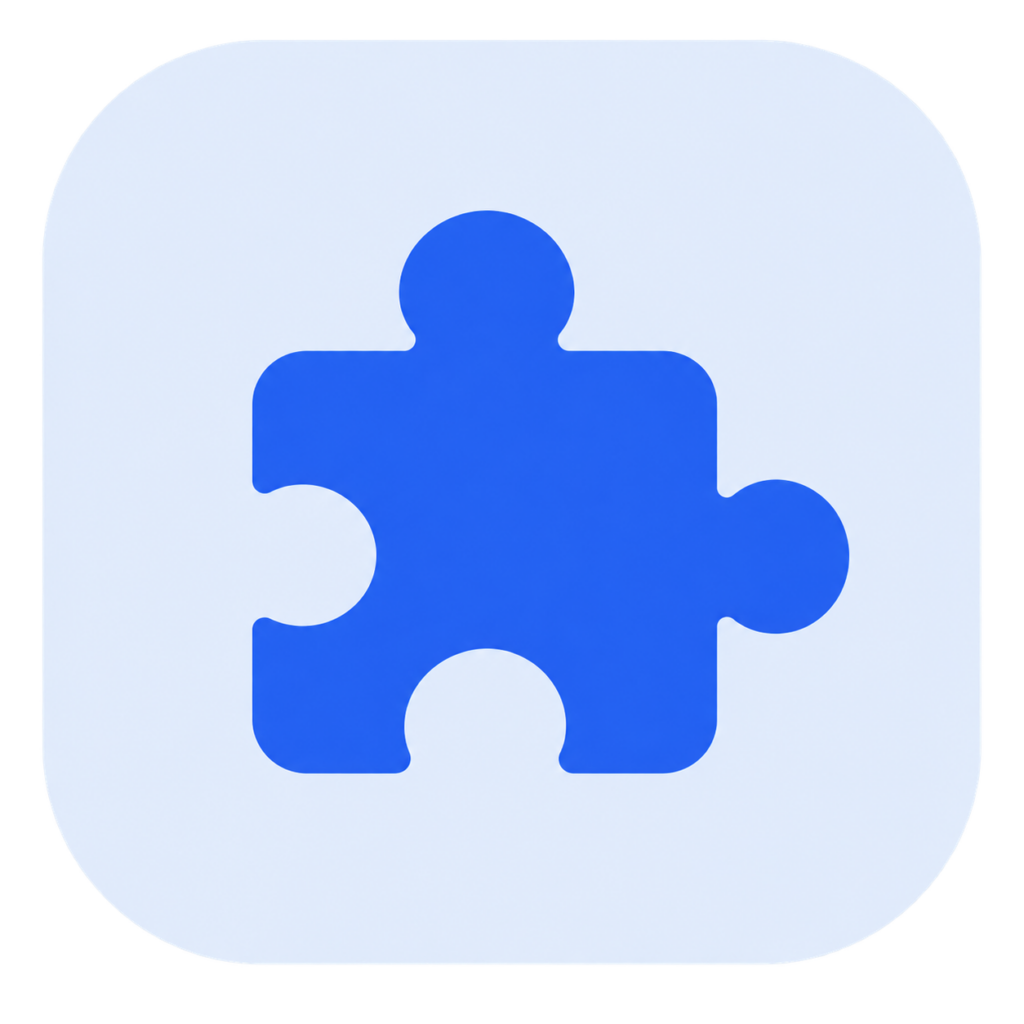 Puzzle-Symbol für Plugins und Erweiterungen