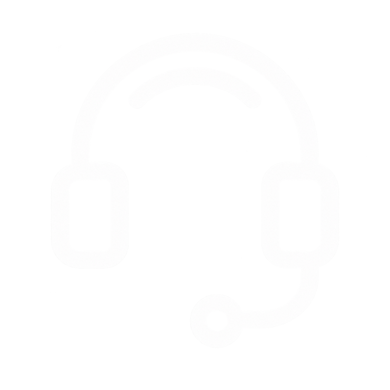 Headset-Symbol für persönliche Unterstützung