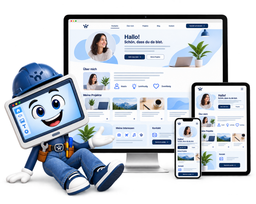 Werki präsentiert eine individuell konfigurierbare private Website von Webseite-Werk